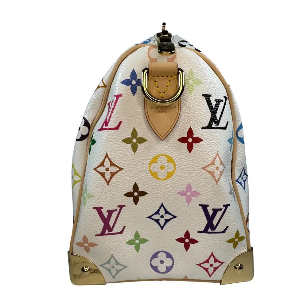 Louis Vuitton Murakami Speedy 25 bag Multicolor LV X TM monogram White Blanc
